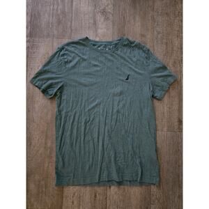 NAUTICA Men's Green Short Sleeve Logo T-Shirt Size M